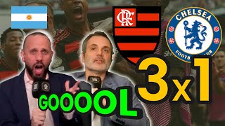 ARGENTINOS IMPRESSIONADOS: FLAMENGO 3 x 1 CHELSEA | FOI UMA SURRA contra os INGLESES!