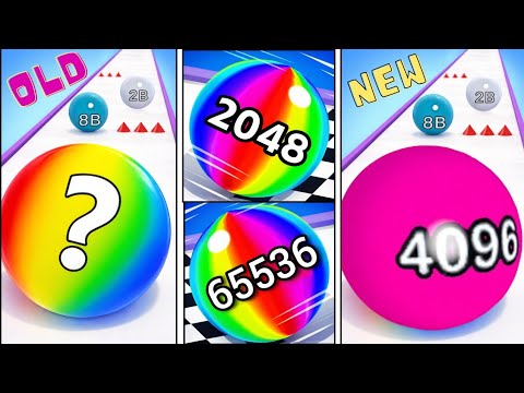 Old vs New Comparison | Rolling Ball Run Numbers Game vs Ball Run 2048 vs Ball Run Infinity