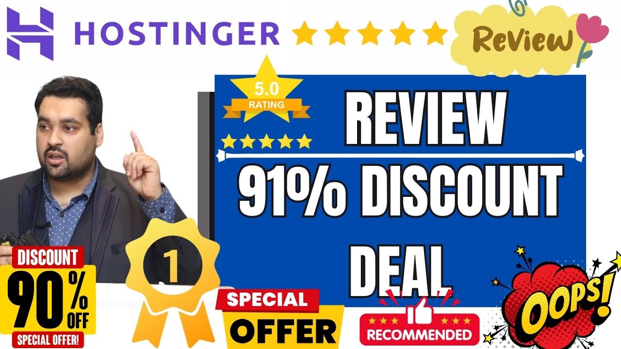 🔥 Hostinger Review 2024: Pros, Cons, Features + 91% Coupon Code! 👍💸