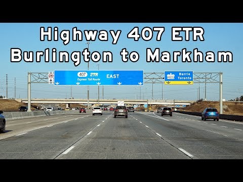 Ontario Highway 407 - Burlington to Markham - Toronto Freeways - 2019/03/16