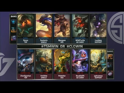 CLG vs TSM Game 2 Highlights - COUNTER LOGIC GAMING vs TEAM SOLOMID - FINALS NA LCS SUMMER PLAYOFFS