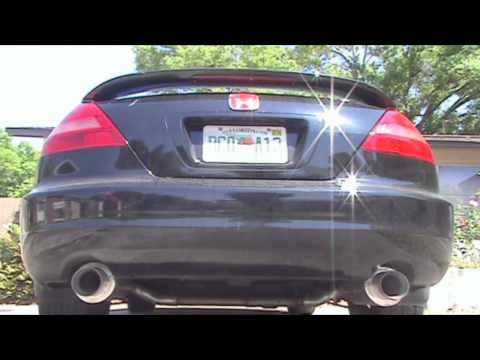 2003 Honda Accord V6 6MT - DC Sports Mufflers + Resonator Delete