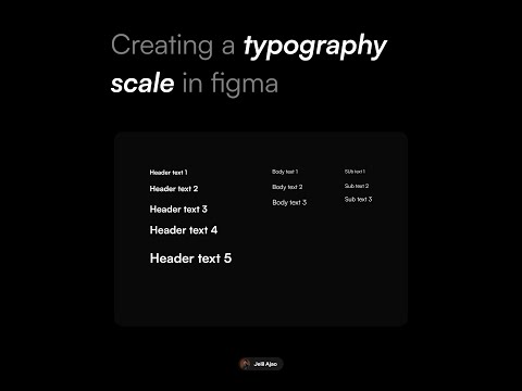 How to Create a Perfect Typography Scale in Figma Step by Step Tutorial
