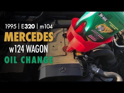 1995 Mercedes Benz E320 Oil Change | w124 Oil Change