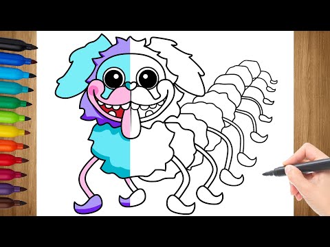 How To Draw PJ PUG-A-PILLAR | Poppy Playtime