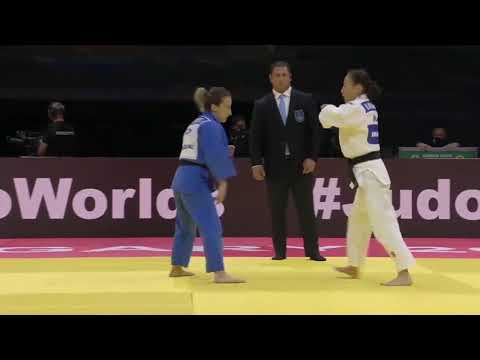 MUNKHBAT Urantsetseg (MGL) vs KRASNIQI Distria (KOS) World Judo Seniors Hungary 2021 / Bronze -48 kg