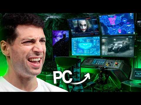 Monté el PC de BATMAN dentro de una Batcueva REAL