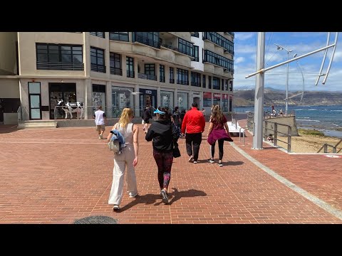 Las Palmas, Playa de Las Canteras, Gran Canaria ES 🇪🇸 - [4K] 60fps-HDR Walking Street