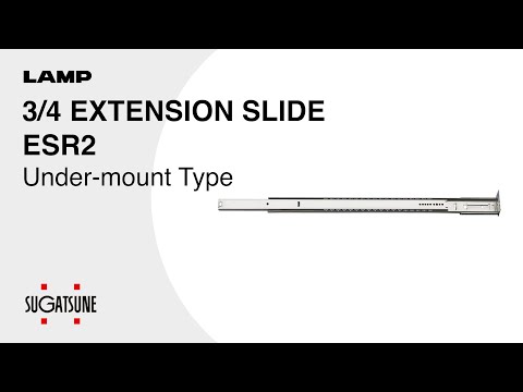 [QUICK DEMO] 3/4 EXTENSION SLIDE ESR2 Under-Mount Type - Sugatsune Global
