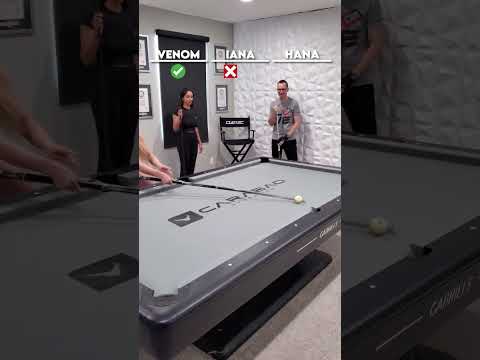 Speed shot challenge with Hana & Venomette!😍🎱❌✅