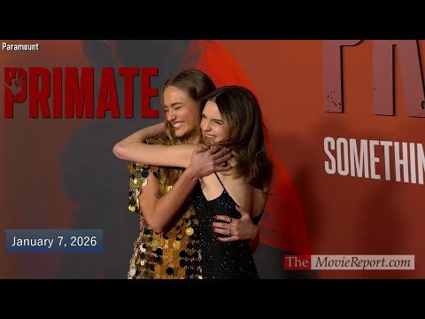 PRIMATE movie premiere Johnny Sequoyah, Gia Hunter, Troy Kotsur & filmmakers - January 7, 2026 4K