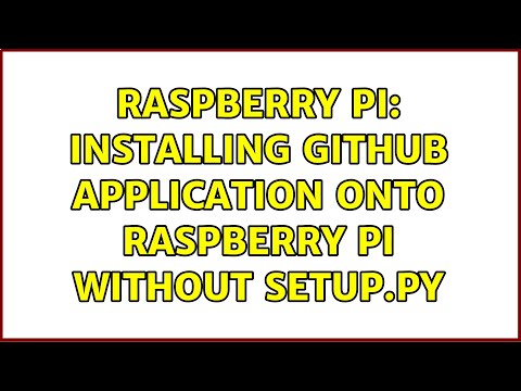 Raspberry Pi: Installing github application onto raspberry pi without setup.py