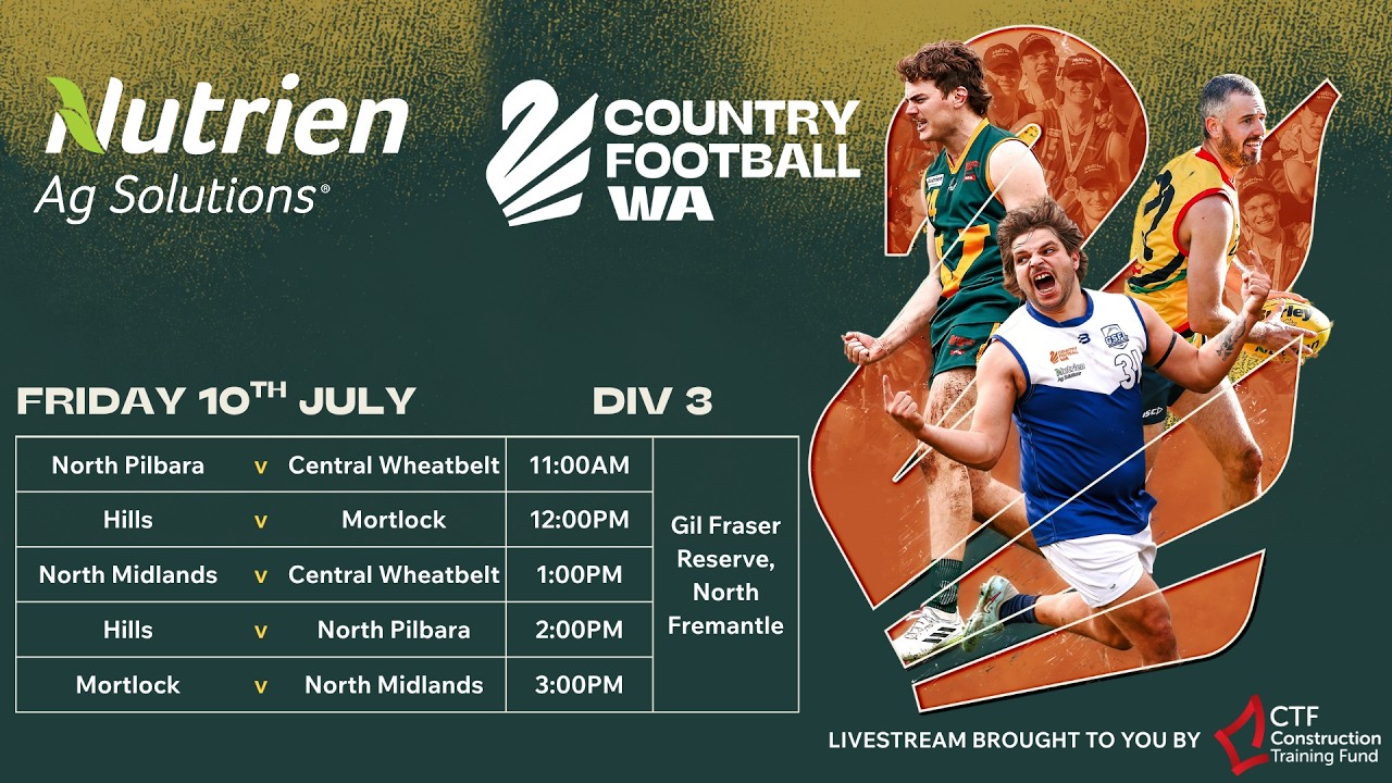 2026 Nutrien Ag Solutions Senior Men's: Division 3 Day 1 - Gil Fraser Reserve