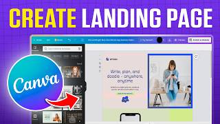 How To Create A Landing Page With Canva FREE | Tutorial for Beginners