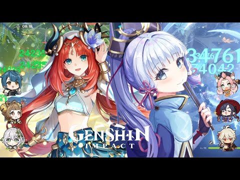 Nilou, Nahida & Ayaka destroying the new Abyss | Spiral Abyss 3.6 | Genshin Impact