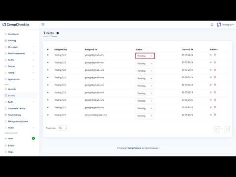 View and Manage Tickets
