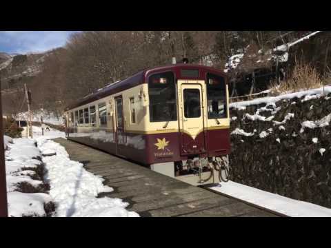 わたらせ渓谷鐵道雪景色