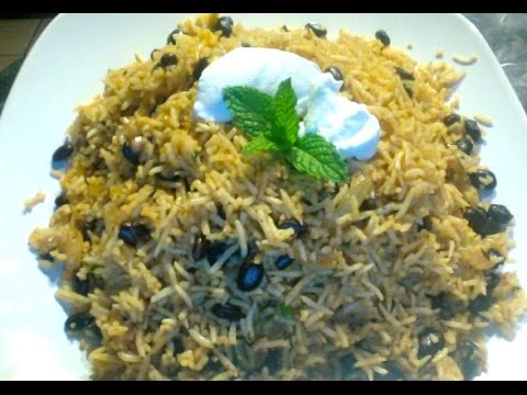 Mexican Rice with Black Beans-Indo Mexican Lunch Box Recipe