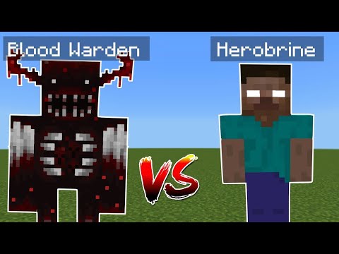 Blood Warden vs Herobrine | Minecraft