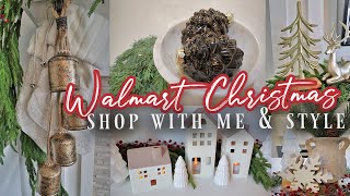 WALMART CHRISTMAS DECOR 2023 SHOP WITH ME and STYLING | CHRISTMAS DECORATING IDEAS