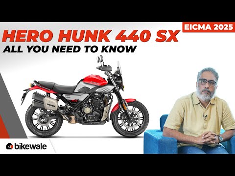 Hero Hunk 440 SX | Neues Scrambler-Motorrad | EICMA 2025 | BikeWale