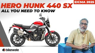 Hero Hunk 440 SX I New Scrambler motorcycle I EICMA 2025 I BikeWale