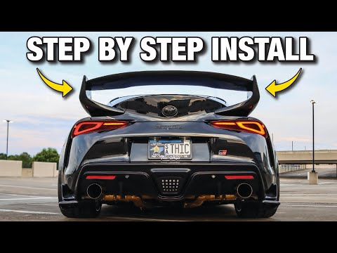 2020 SUPRA CARBON FIBER WING INSTALL! (Step By Step Install Tutorial)