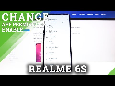 How to Manage App Permission in Realme 6s - Enter App Permission