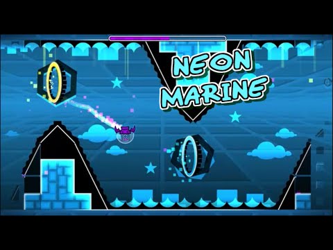 "Neon Marine" by OverZero | Geometry Dash 1.9