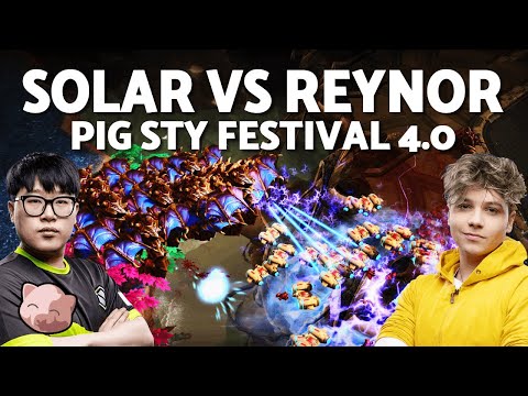 SOLAR vs REYNOR goes Protoss again?!?! | $10,000 PiGFest 4.0 Ro16 (Bo5 ZvP) - StarCraft 2