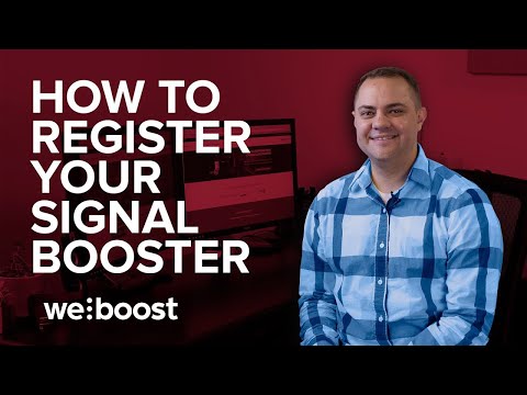 How to Register your booster with weBoost