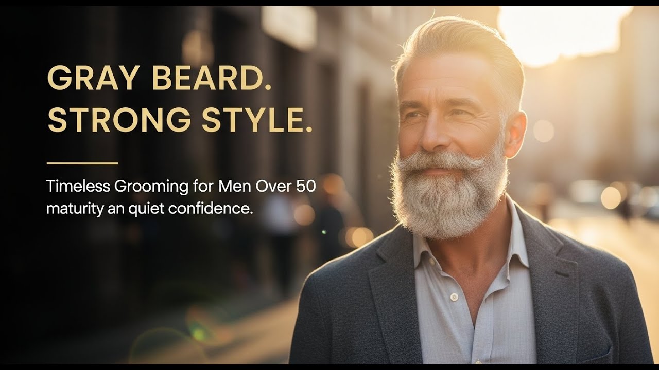 Gray Beard Grooming Tips for Men Over 50  Look Sharp, Mature & Confident