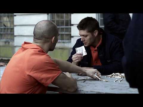 Supernatural | Dean plays cards with an inmate | S2E19 | Logoless