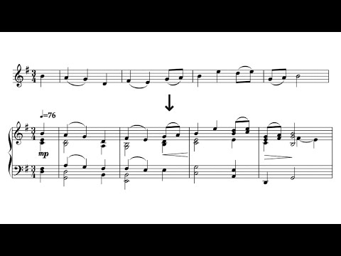 How to harmonise a melody like Ravel