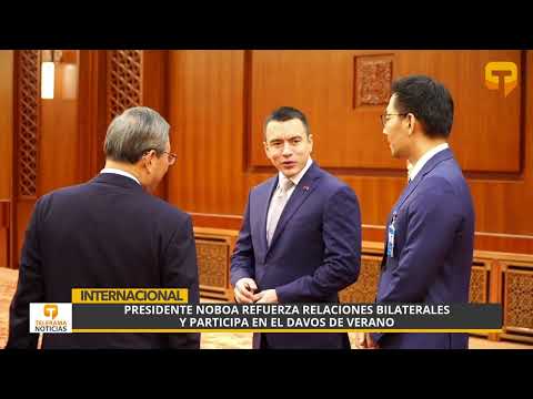 Presidente Noboa refuerza relaciones bilaterales y participa en el Davos de Verano
