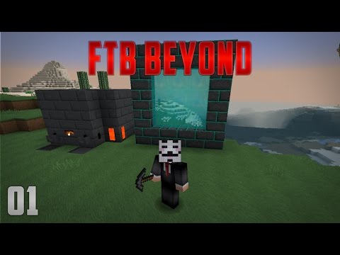 FTB Beyond EP1 Mining Dimension  + Tinkers Smeltry