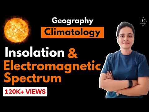 Solar Radiation & Insolation | Electromagnetic Spectrum | Climatology | Geography by Ma'am Richa