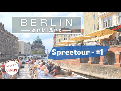 [4K] Commented boat tour on the Spree in Berlin - the city core tour - part 1