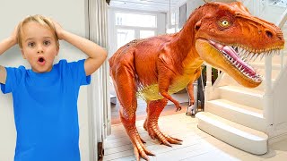 Download lagu Giant Dinosaurs in the House – Funny stories for kids mp3