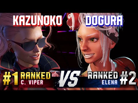 SF6 ▰ KAZUNOKO (#1 Ranked C.Viper) vs DOGURA (#2 Ranked Elena) ▰ High Level Gameplay