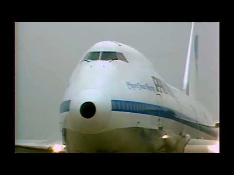 Pan Am Boeing 747-121 N732PA Clipper Ocean Telegraph in service with US Air Force ops  Osan Air Base