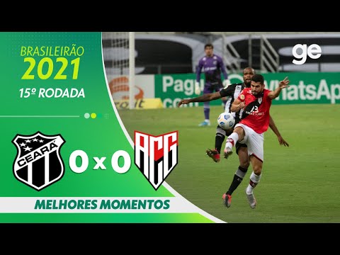 Gols e lances de Ceará x Atlético-GO
