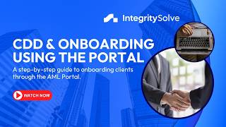 CDD & Onboarding Using the Portal