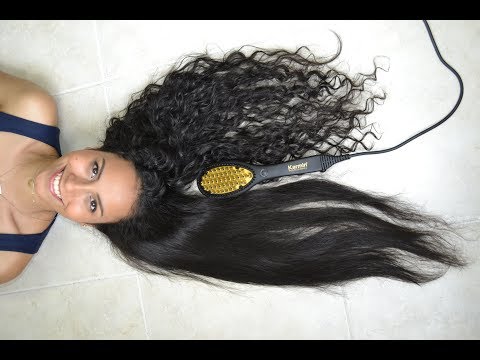 Cómo alisar el pelo con cepillo alisador Belleza sin Limites ☄