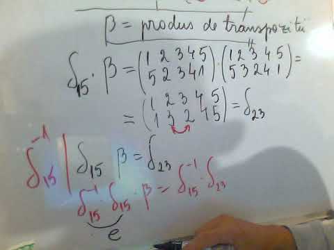 Scrierea unei permutari ca produs de transpozitii