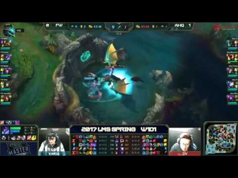 AHQ Vs Flash Wolves Game 2 HIGHLIGHTS LMS 2017 Spring Split