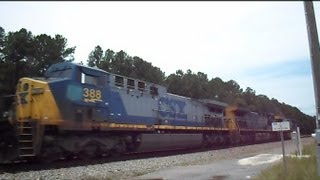 preview picture of video 'CSX High Speed Intermodal Train'