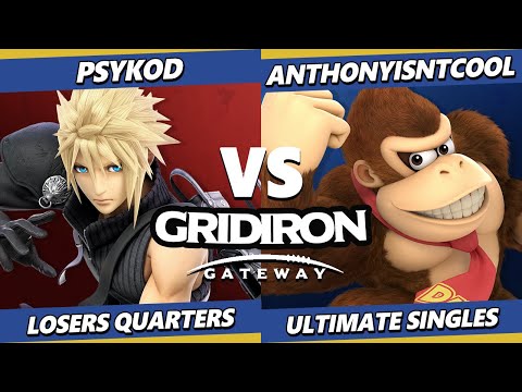 Gridiron Gateway 2024 TOP 8 - PsyKoD (Ike, Cloud) Vs. AnthonyIsntCool (Cloud, Donkey Kong) SSBU
