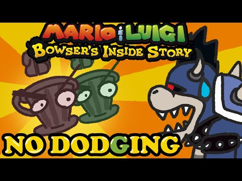 I Couldn't Dodge AT ALL In this Mario and Luigi Challenge! (M&L Bowsers Inside Story Dodgeless)