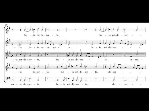 Ne Irascaris Domine (W. Byrd) Score Animation